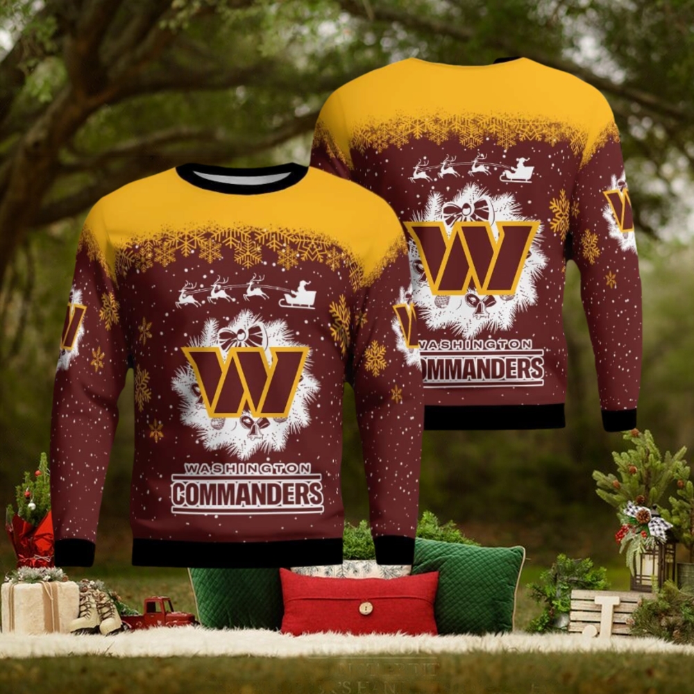 Washington Commanders Winter is Coming Knitted Xmas 3D Sweater Gift For Christmas Washington Commanders Winter is Coming Knitted Xmas 3D Sweater Gift For Christmas
