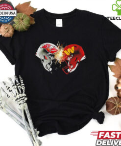 Washington Commanders and Tampa Bay Buccaneers face off helmet shirt