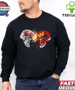 Washington Commanders and Tampa Bay Buccaneers face off helmet shirt
