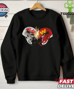 Washington Commanders and Tampa Bay Buccaneers face off helmet shirt