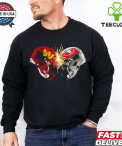 Washington Commanders and Tampa Bay Buccaneers helmet shirt