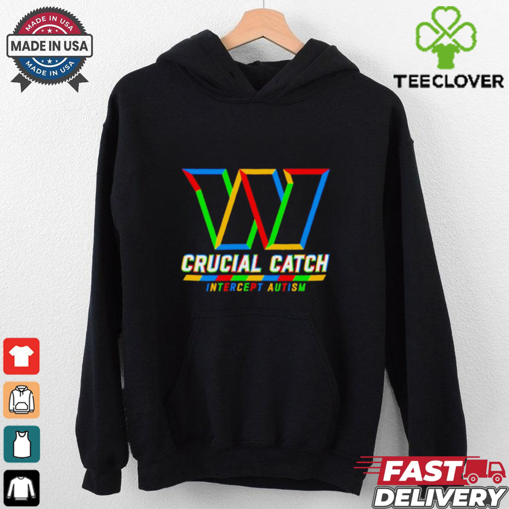 Washington Commanders crucial catch intercept autism shirt Washington Commanders crucial catch intercept autism shirt