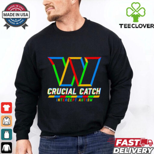 Washington Commanders crucial catch intercept autism shirt