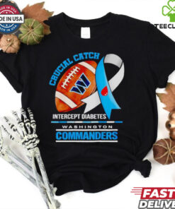 Washington Commanders crucial catch intercept diabetes shirt