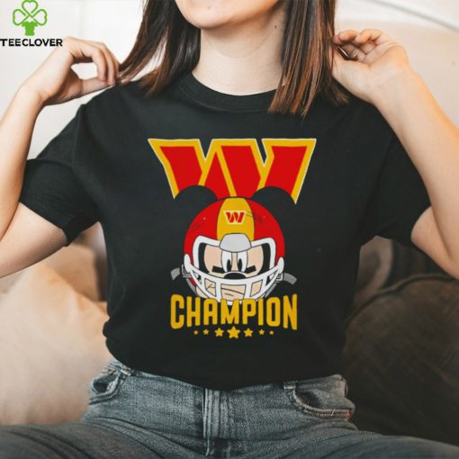 Washington Commanders football NFL Mickey Mouse player face champion hoodie, sweater, longsleeve, shirt v-neck, t-shirt