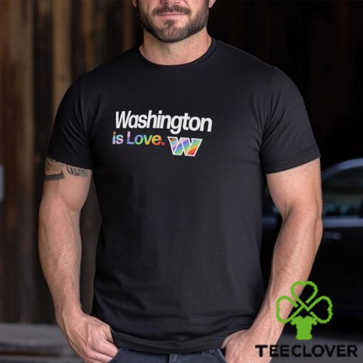 Washington Commanders is love city pride team logo hoodie, sweater, longsleeve, shirt v-neck, t-shirt