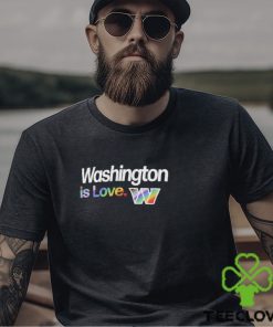 Washington Commanders is love city pride team logo hoodie, sweater, longsleeve, shirt v-neck, t-shirt