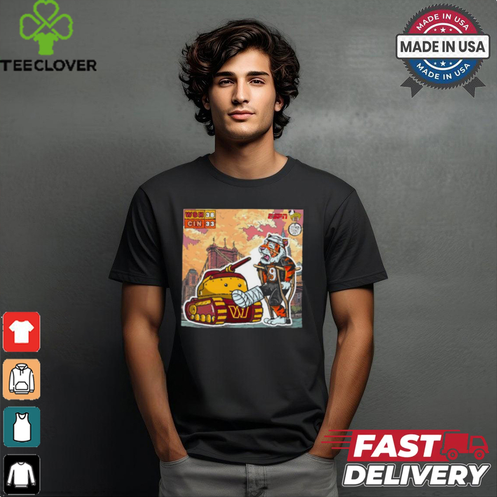 Washington Commanders vs Cincinnati Bengals on Monday Night Football mascot shirt Washington Commanders vs Cincinnati Bengals on Monday Night Football mascot shirt