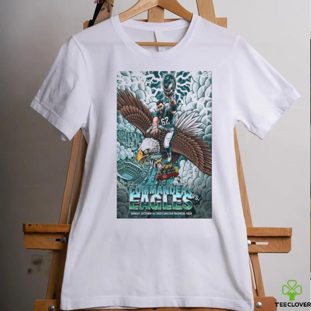 Washington Commanders vs Philadelphia Eagles October 1, 2023 Lincoln Financial Field Poster shirt Washington Commanders vs Philadelphia Eagles October 1, 2023 Lincoln Financial Field Poster shirt