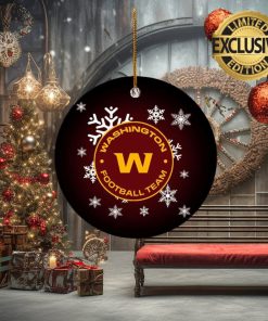 Washington Football NFL Team 2023 Holiday Gifts Custom Name Christmas Ornament