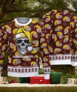 Washington Football Team Christmas Skull Pattern Pattern 3D Sweater Christmas Gift
