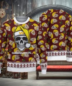 Washington Football Team Christmas Skull Pattern Pattern 3D Sweater Christmas Gift