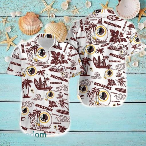 Washington Football Team Exotic Hawaiian Shirt And Short For Men Gift, Short Beach For Family Christmas