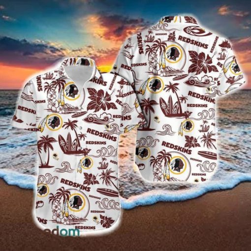 Washington Football Team Exotic Hawaiian Shirt And Short For Men Gift, Short Beach For Family Christmas