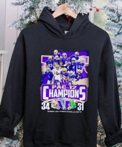 Washington Huskies 2023 PAC 12 Champions 34 31 hoodie, sweater, longsleeve, shirt v-neck, t-shirt