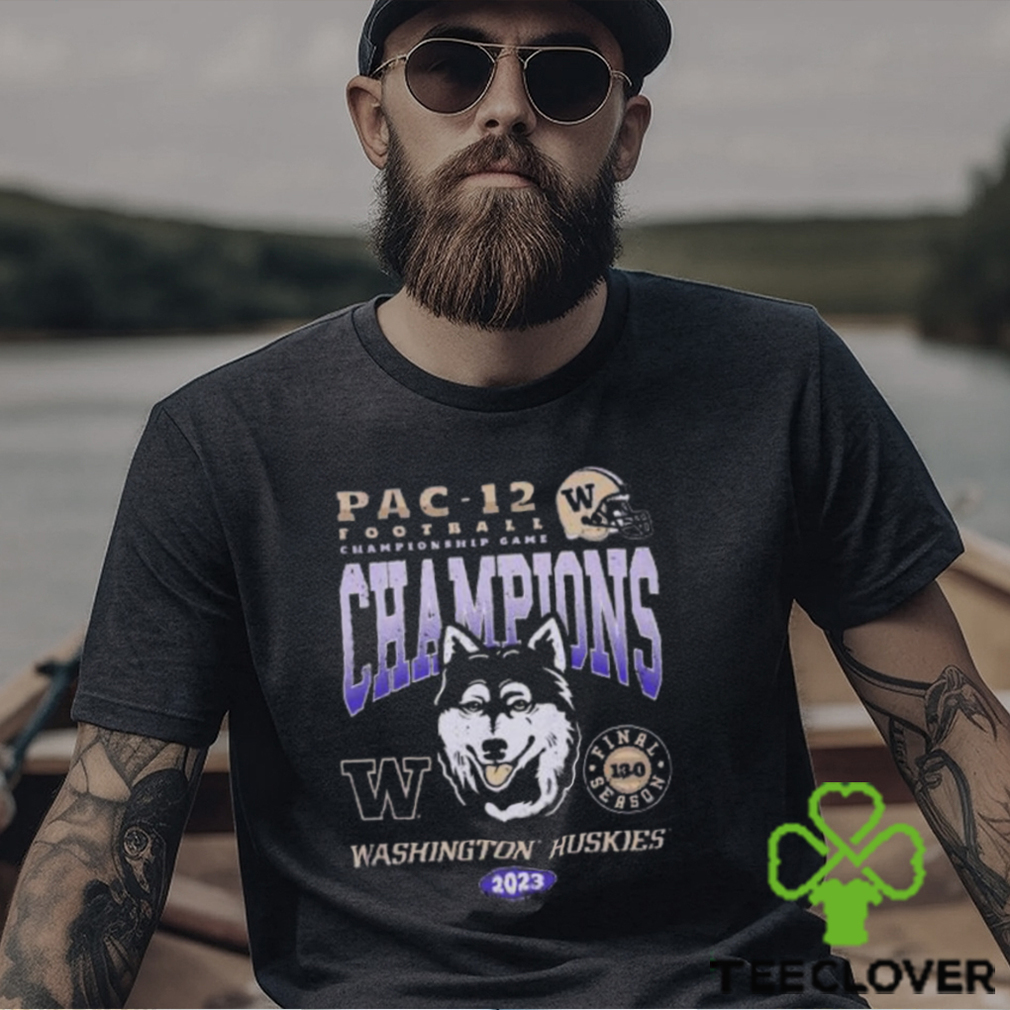 Washington Huskies 2023 Pac 12 Champions Dawgs Final Season 13 0 T Shirt Washington Huskies 2023 Pac 12 Champions Dawgs Final Season 13 0 T Shirt