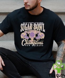 Washington Huskies 2024 Sugar Bowl Champions Purple Trophy T Shirt