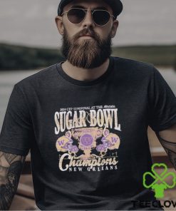 Washington Huskies 2024 Sugar Bowl Champions Purple Trophy T Shirt