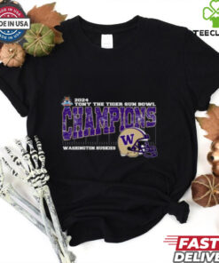 Washington Huskies 2024 Tony the Tiger Sun Bowl Champions College Bowl Season Vintage Helmet Unisex T Shirt.