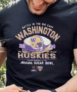 Washington Huskies Battle In The Big Easy 2024 Sugar Bowl Stadium Shirt