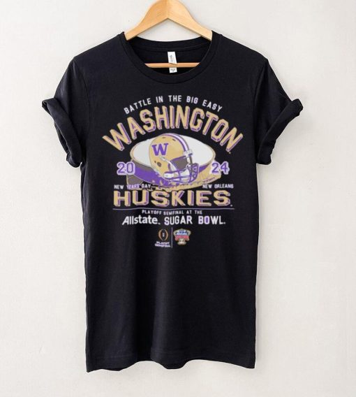 Washington Huskies Battle In The Big Easy 2024 Sugar Bowl Stadium Shirt