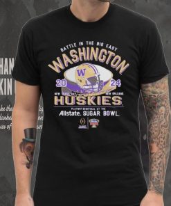 Washington Huskies Battle In The Big Easy 2024 Sugar Bowl Stadium Shirt