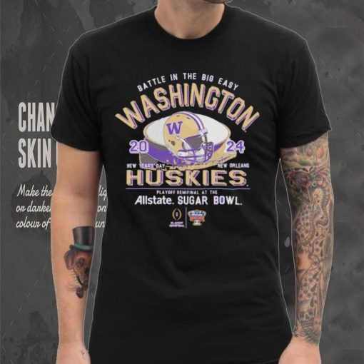 Washington Huskies Battle In The Big Easy 2024 Sugar Bowl Stadium Shirt