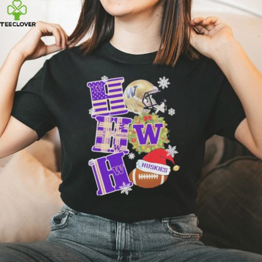 Washington Huskies Football Ho Ho Ho Christmas Shirt