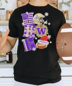 Washington Huskies Football Ho Ho Ho Christmas Shirt