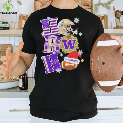 Washington Huskies Football Ho Ho Ho Christmas Shirt