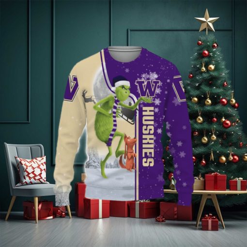 Washington Huskies Funny Grinch Ugly