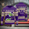 Washington State Cougars Grinch Ugly Christmas Sweater