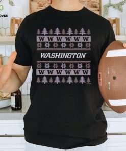 Washington Huskies Holiday Christmas Tree T Shirt