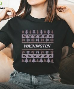 Washington Huskies Holiday Christmas Tree T Shirt