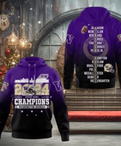Washington Huskies Hoodie, 2024 Sugar Bowl Champions 3D Hoodie