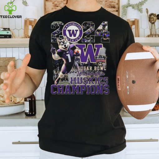 Washington Huskies Mascot 2023 2024 Sugar Bowl Champions T hoodie, sweater, longsleeve, shirt v-neck, t-shirt