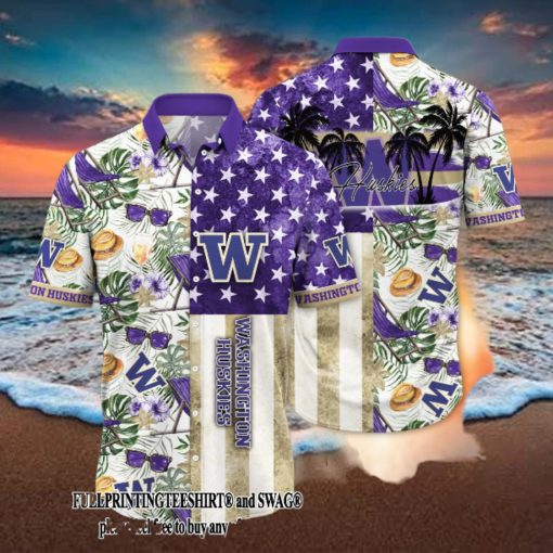 Washington Huskies NCAA Flower Gift Ideas All Over Printed Hawaii Shirt And Thoodie, sweater, longsleeve, shirt v-neck, t-shirt