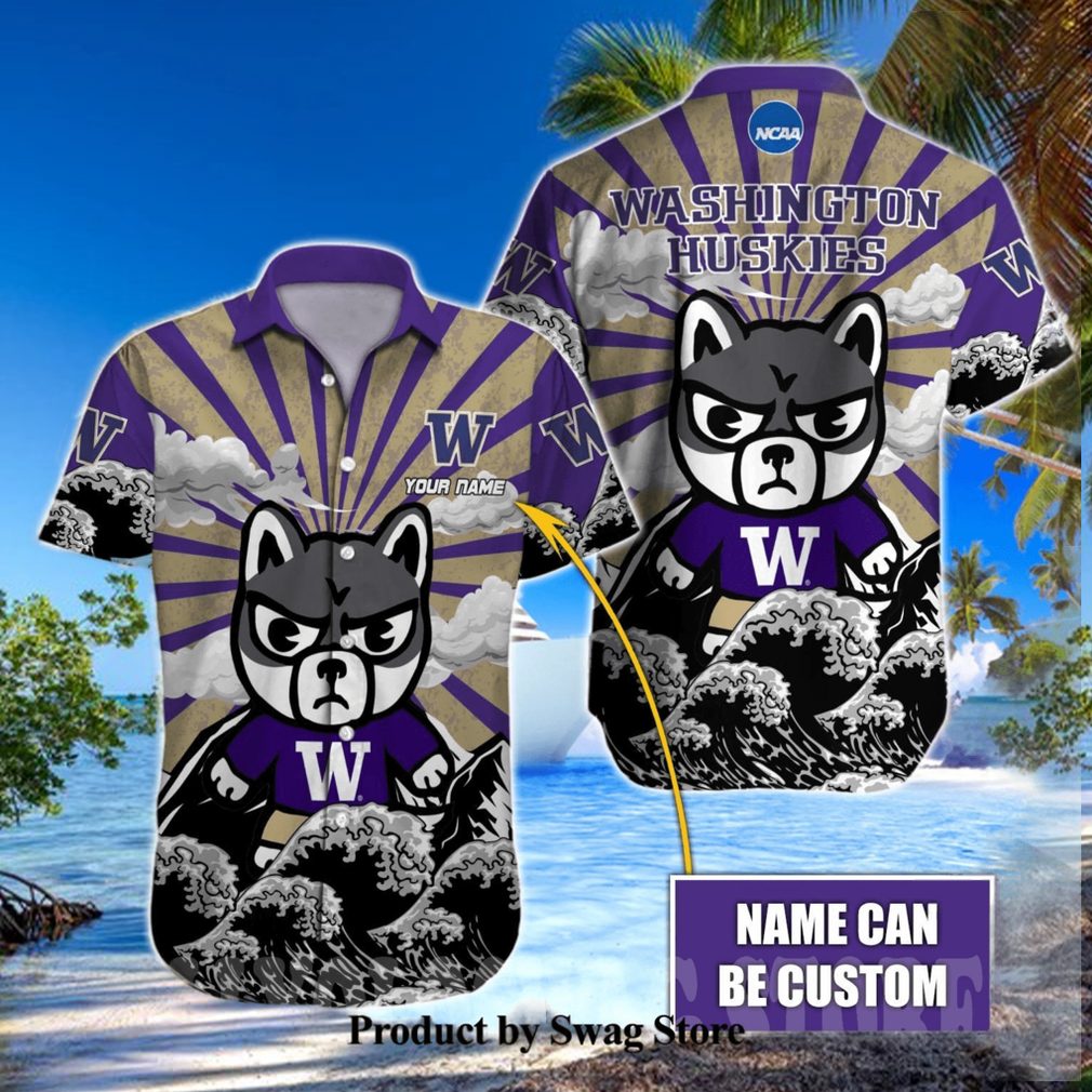 Washington Huskies NCAA Full Print Unisex Hawaiian Aloha Shirt Washington Huskies NCAA Full Print Unisex Hawaiian Aloha Shirt