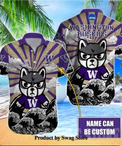 Washington Huskies NCAA Full Print Unisex Hawaiian Aloha Shirt 1 Washington Huskies NCAA Full Print Unisex Hawaiian Aloha Shirt