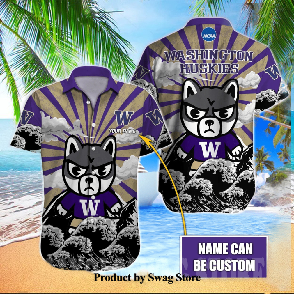 Washington Huskies NCAA Full Print Unisex Hawaiian Aloha Shirt Washington Huskies NCAA Full Print Unisex Hawaiian Aloha Shirt