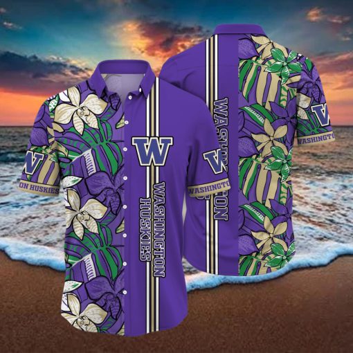 Washington Huskies NCAA Hawaiian Shirt Beach Balls Aloha Shirt