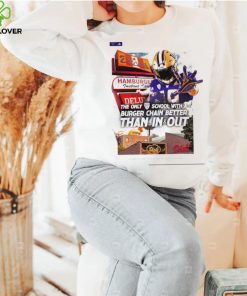 Washington Huskies Nick Juran the only Pac 12 school with a Burger Chain better than in and out poster shirt