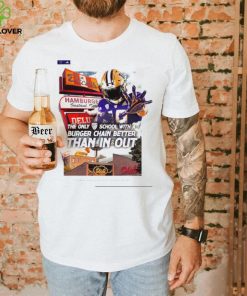 Washington Huskies Nick Juran the only Pac 12 school with a Burger Chain better than in and out poster shirt