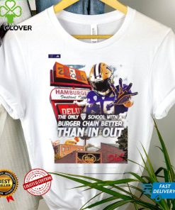 Washington Huskies Nick Juran the only Pac 12 school with a Burger Chain better than in and out poster shirt