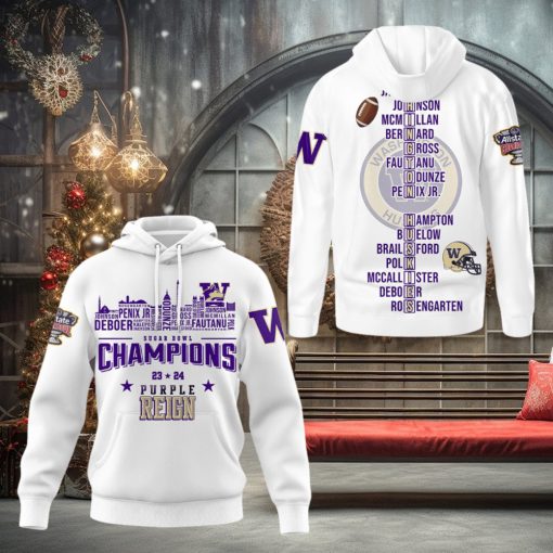 Washington Huskies Purple Reign 2024 Champions Hoodie T Shirt