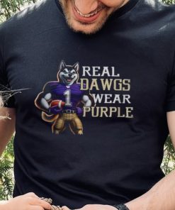 Washington Huskies Real Dawgs Wear Purple Mascot T shirt