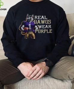 Washington Huskies Real Dawgs Wear Purple Mascot T hoodie, sweater, longsleeve, shirt v-neck, t-shirt