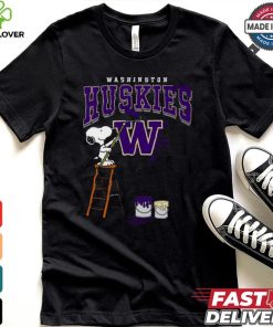 Washington Huskies Snoopy Painting Shirt