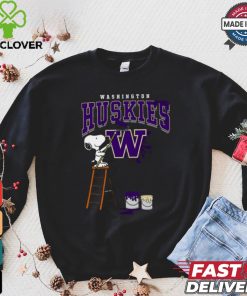 Washington Huskies Snoopy Painting Shirt