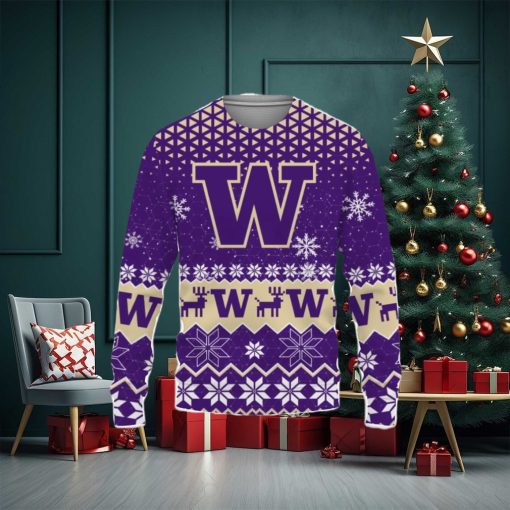 Washington Huskies Snowflake Pattern